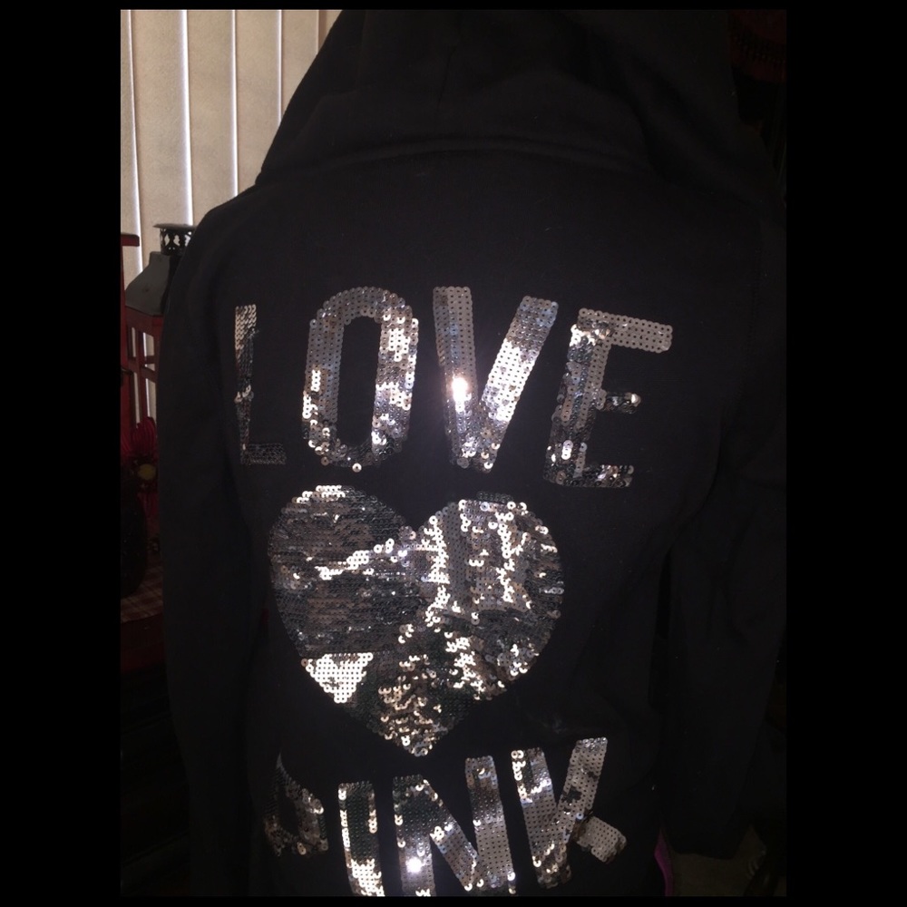 Victoria's Secret PINK hoodie bling Runway Show